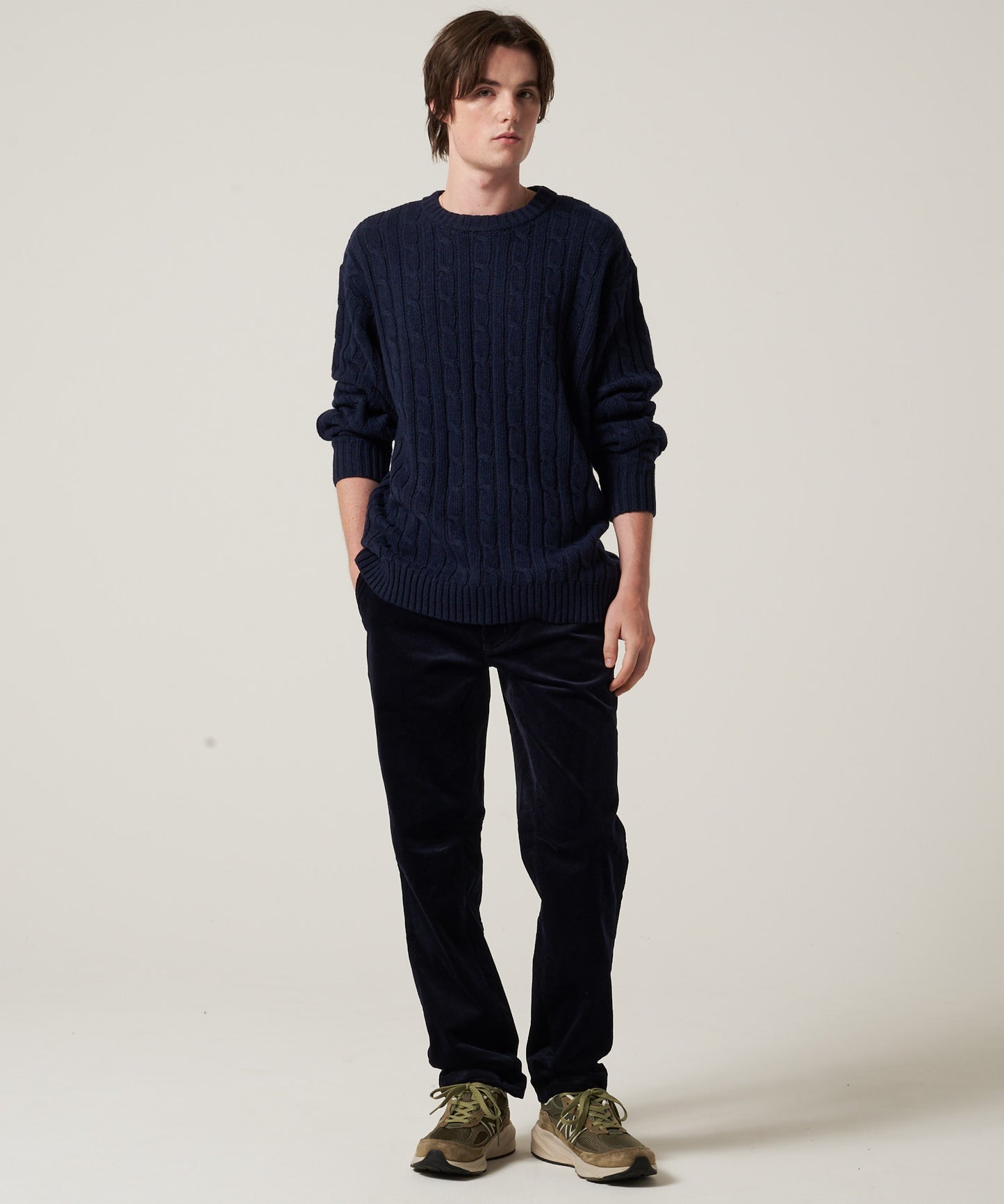 ケーブル クルー セーター/CABLE CREW SWEATER