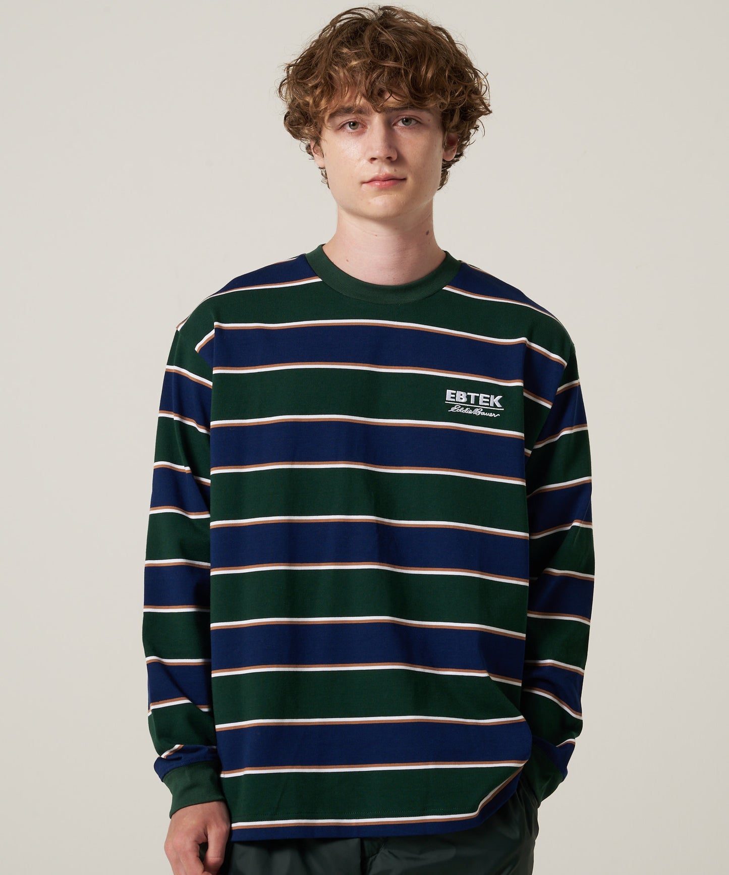 【予約】EBTEK ボーダー 長袖Tシャツ/EBTEK BORDER LS TEE