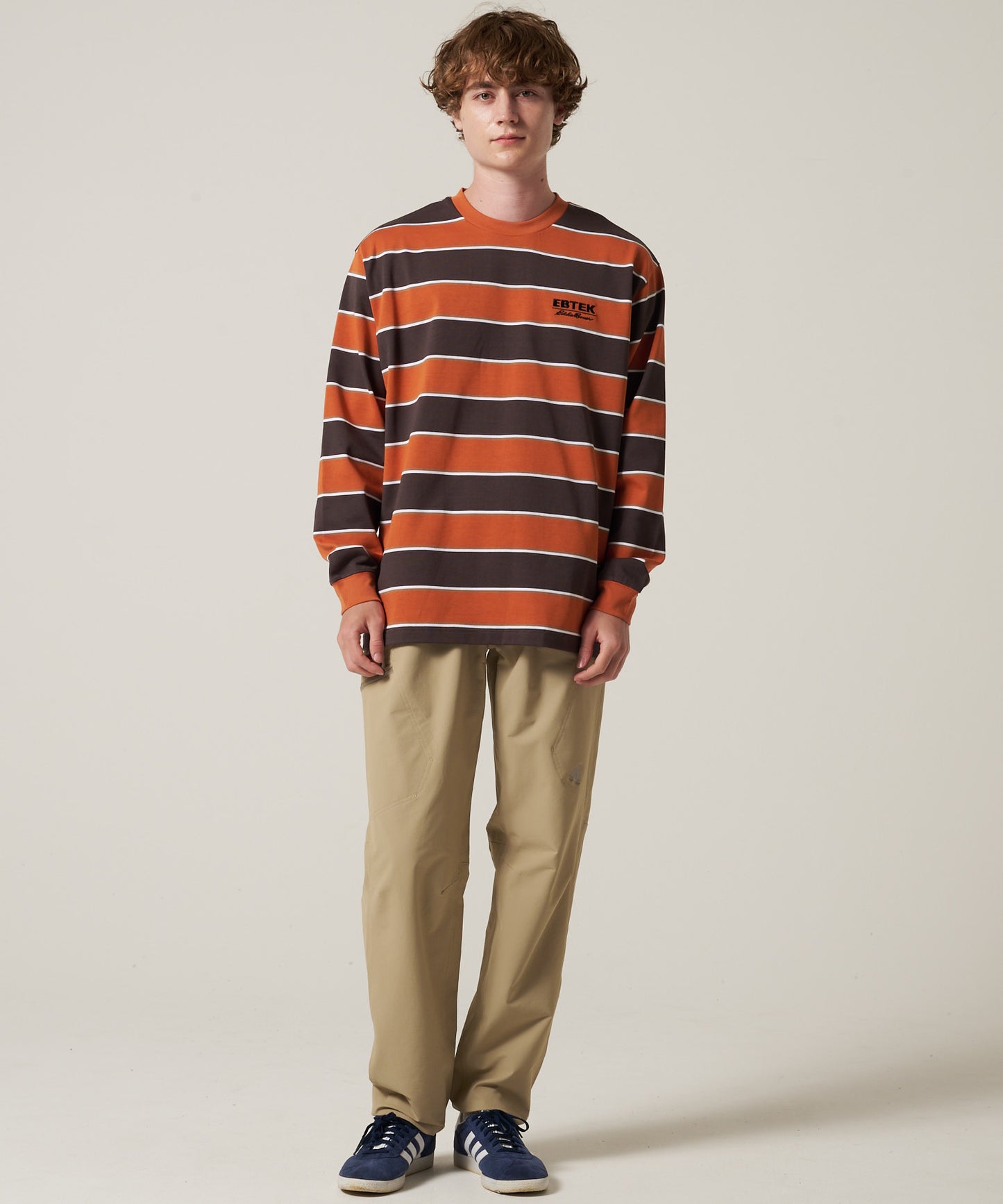 【予約】EBTEK ボーダー 長袖Tシャツ/EBTEK BORDER LS TEE
