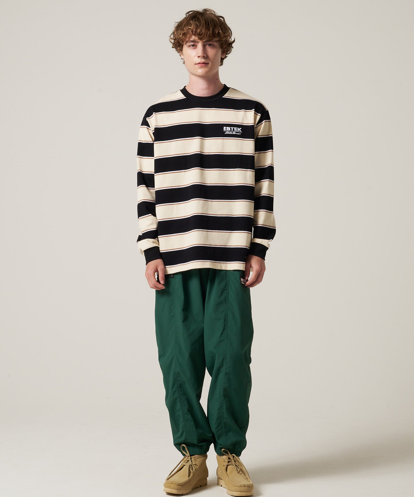 【予約】EBTEK ボーダー 長袖Tシャツ/EBTEK BORDER LS TEE