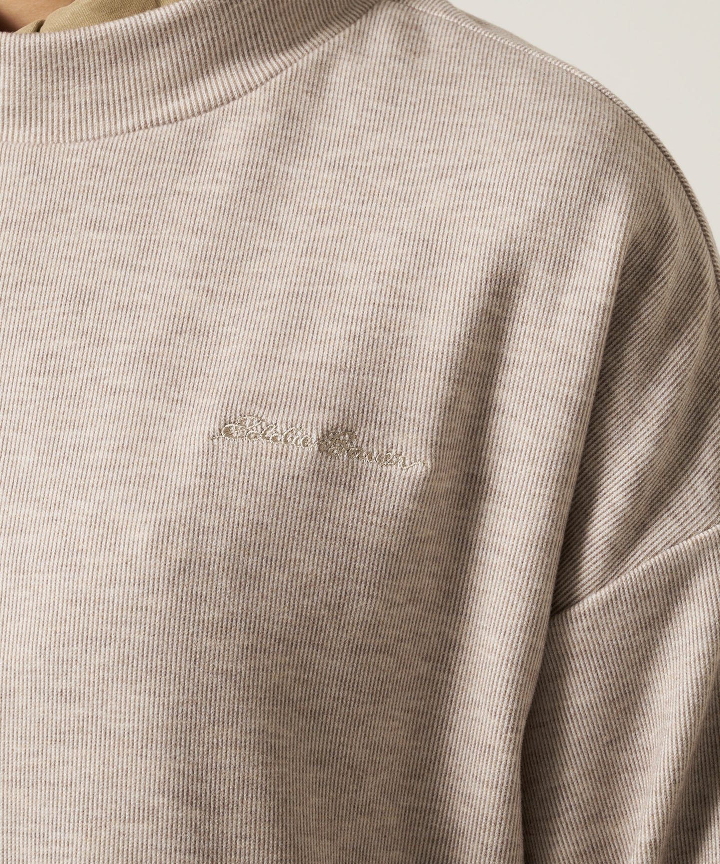 マシュマロ リブ フロー プルオーバー/MARSHMALLOW RIBBED FLOW PULLOVER