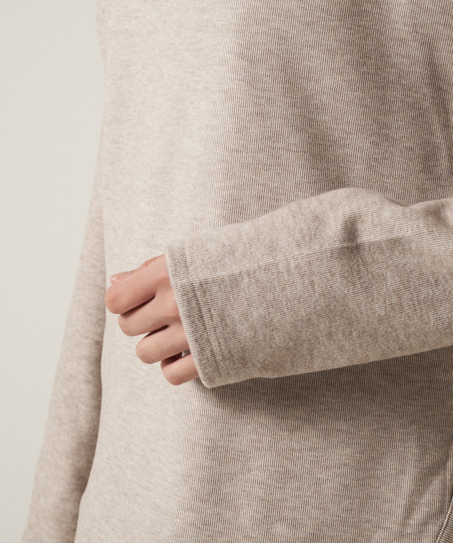 マシュマロ リブ フロー プルオーバー/MARSHMALLOW RIBBED FLOW PULLOVER