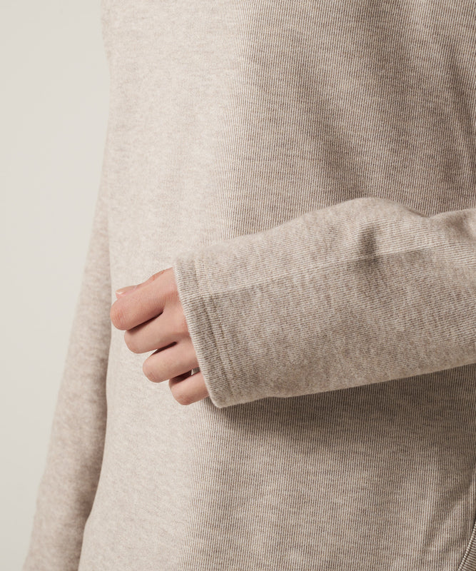 マシュマロ リブ フロー プルオーバー/MARSHMALLOW RIBBED FLOW PULLOVER