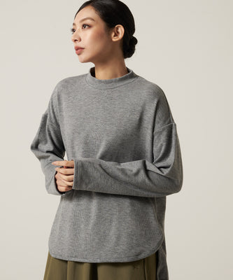 マシュマロ リブ フロー プルオーバー/MARSHMALLOW RIBBED FLOW PULLOVER