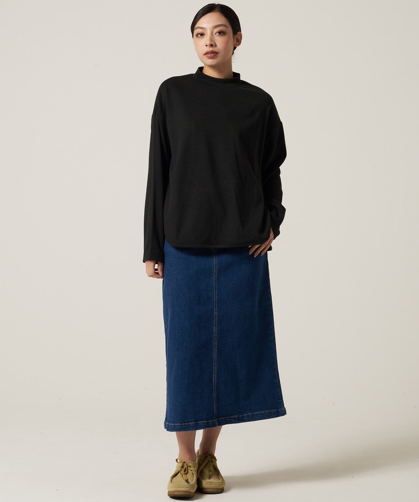 マシュマロ リブ フロー プルオーバー/MARSHMALLOW RIBBED FLOW PULLOVER