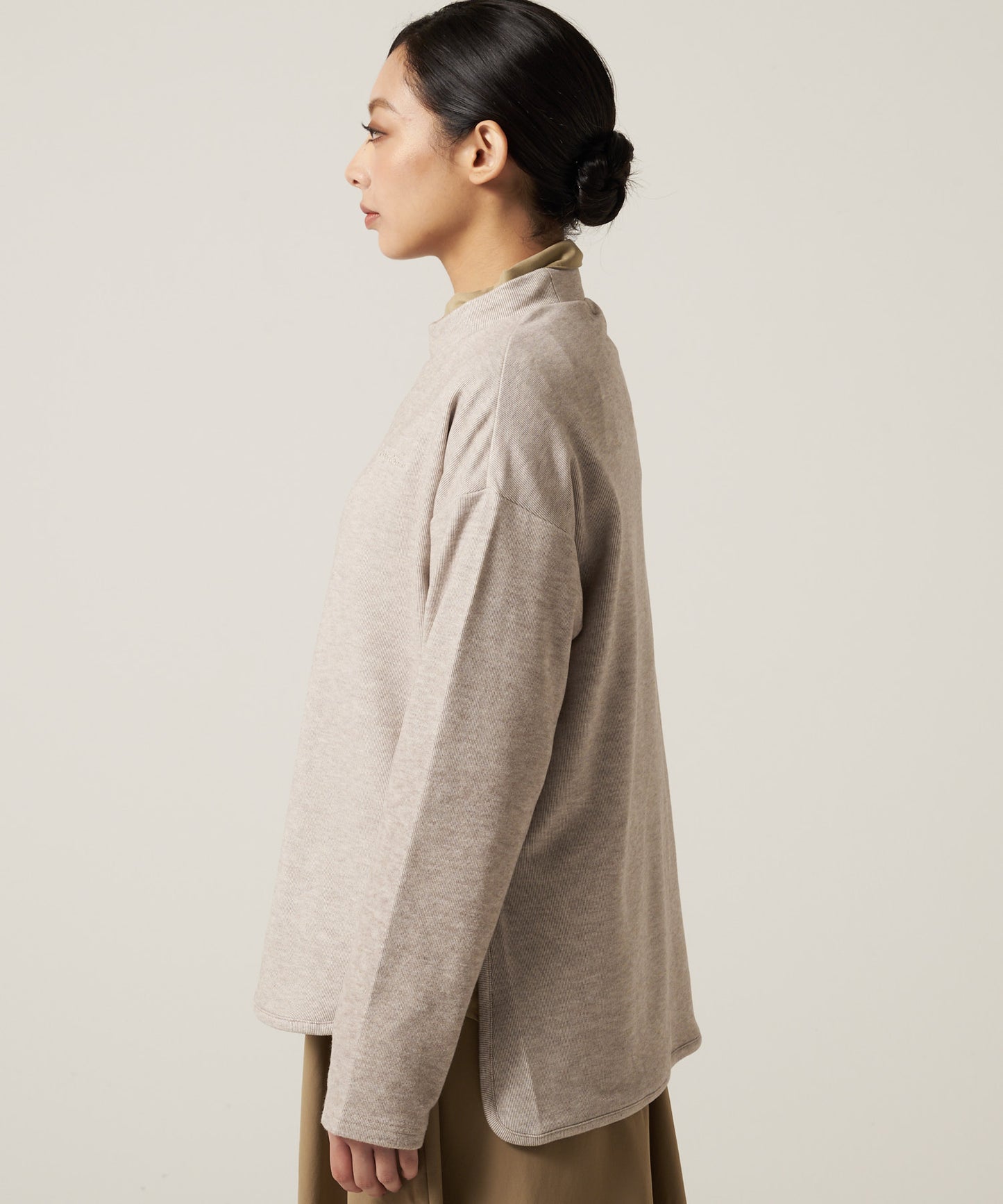 マシュマロ リブ フロー プルオーバー/MARSHMALLOW RIBBED FLOW PULLOVER