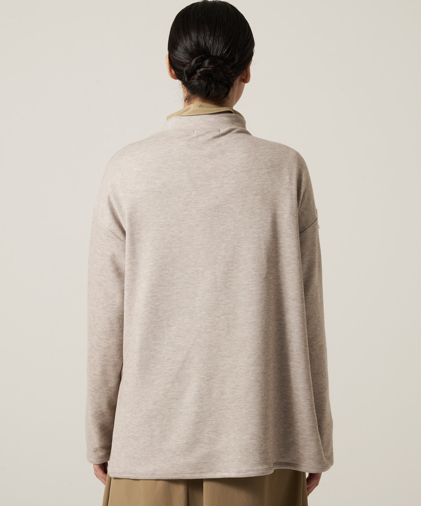 マシュマロ リブ フロー プルオーバー/MARSHMALLOW RIBBED FLOW PULLOVER