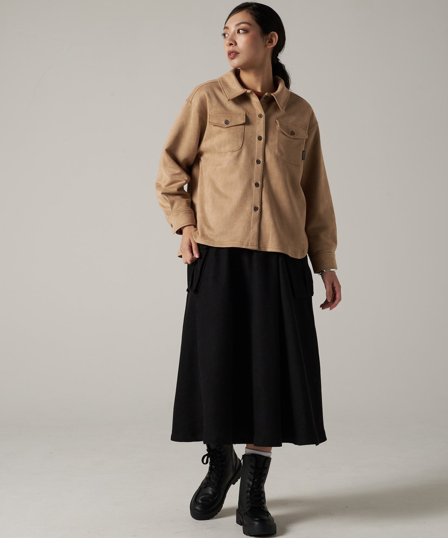 スエード タッチ 長袖シャツ/SUEDE TOUCH LS SHIRT