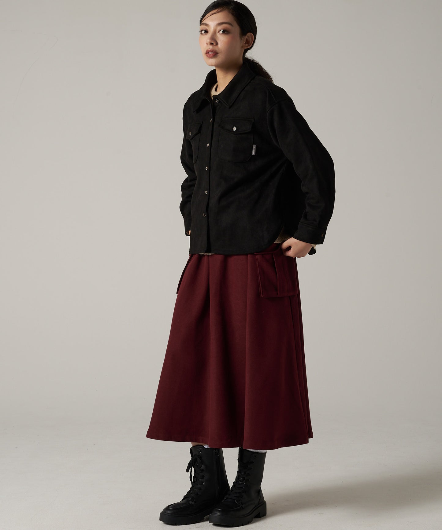 スエード タッチ 長袖シャツ/SUEDE TOUCH LS SHIRT