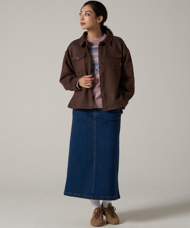 スエード タッチ 長袖シャツ/SUEDE TOUCH LS SHIRT