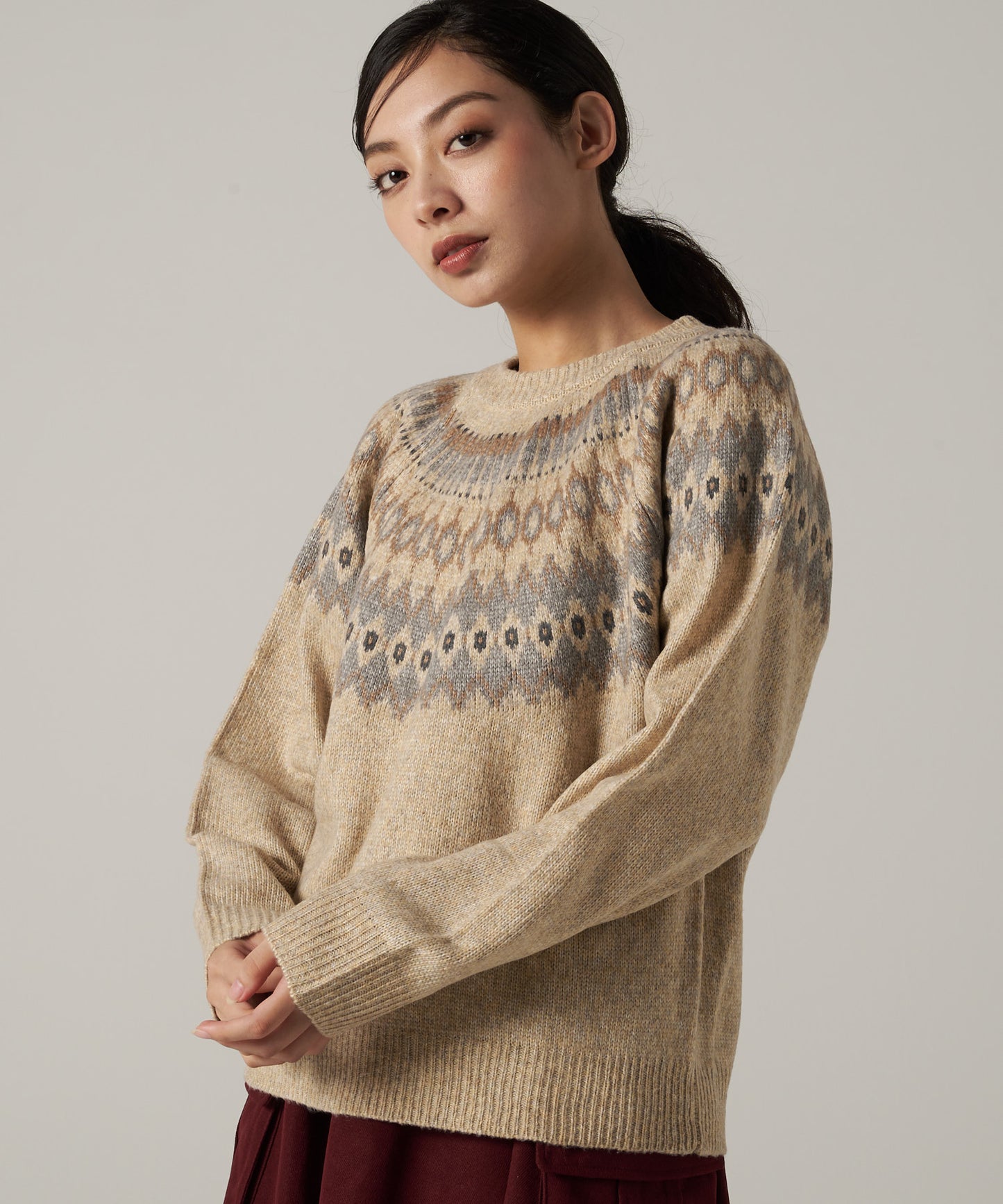 フェアアイル セーター/FAIR ISLE SWEATER