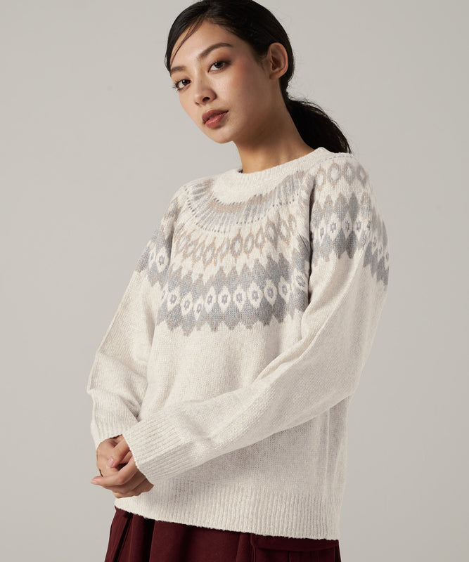 【2BUY/3BUY対象】フェアアイル セーター/FAIR ISLE SWEATER