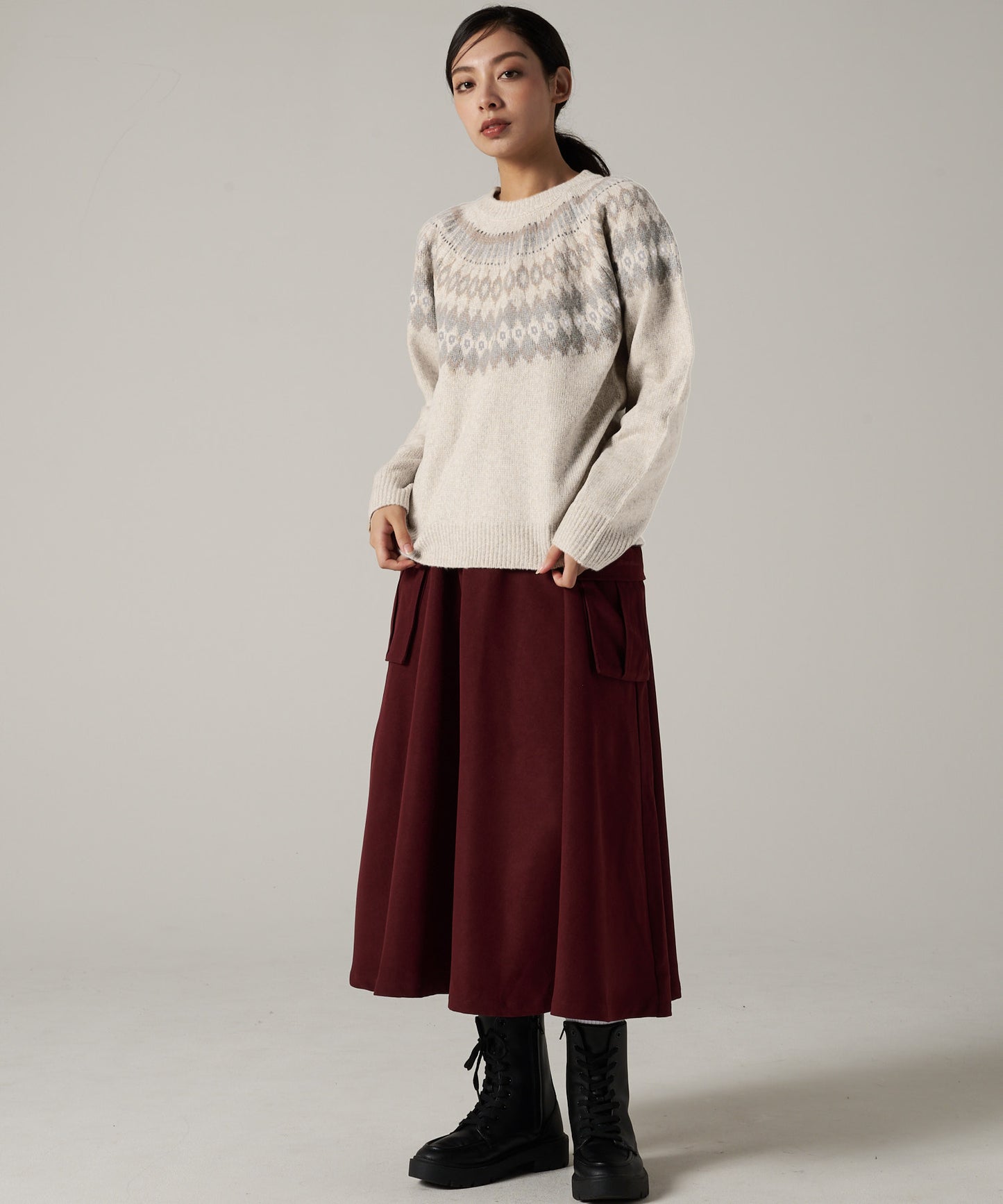 【2BUY/3BUY対象】フェアアイル セーター/FAIR ISLE SWEATER