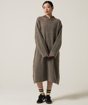ウォーム リブニットワンピース /WARM RIBBED KNIT DRESS