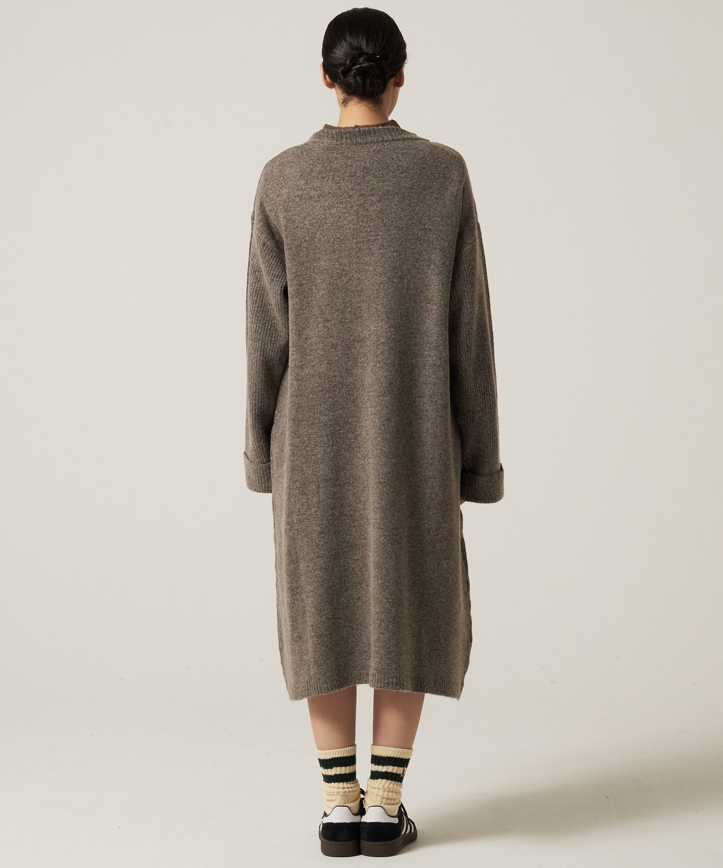 ウォーム リブニットワンピース /WARM RIBBED KNIT DRESS