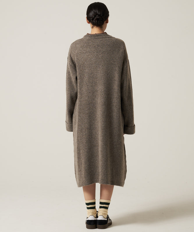 ウォーム リブニットワンピース /WARM RIBBED KNIT DRESS
