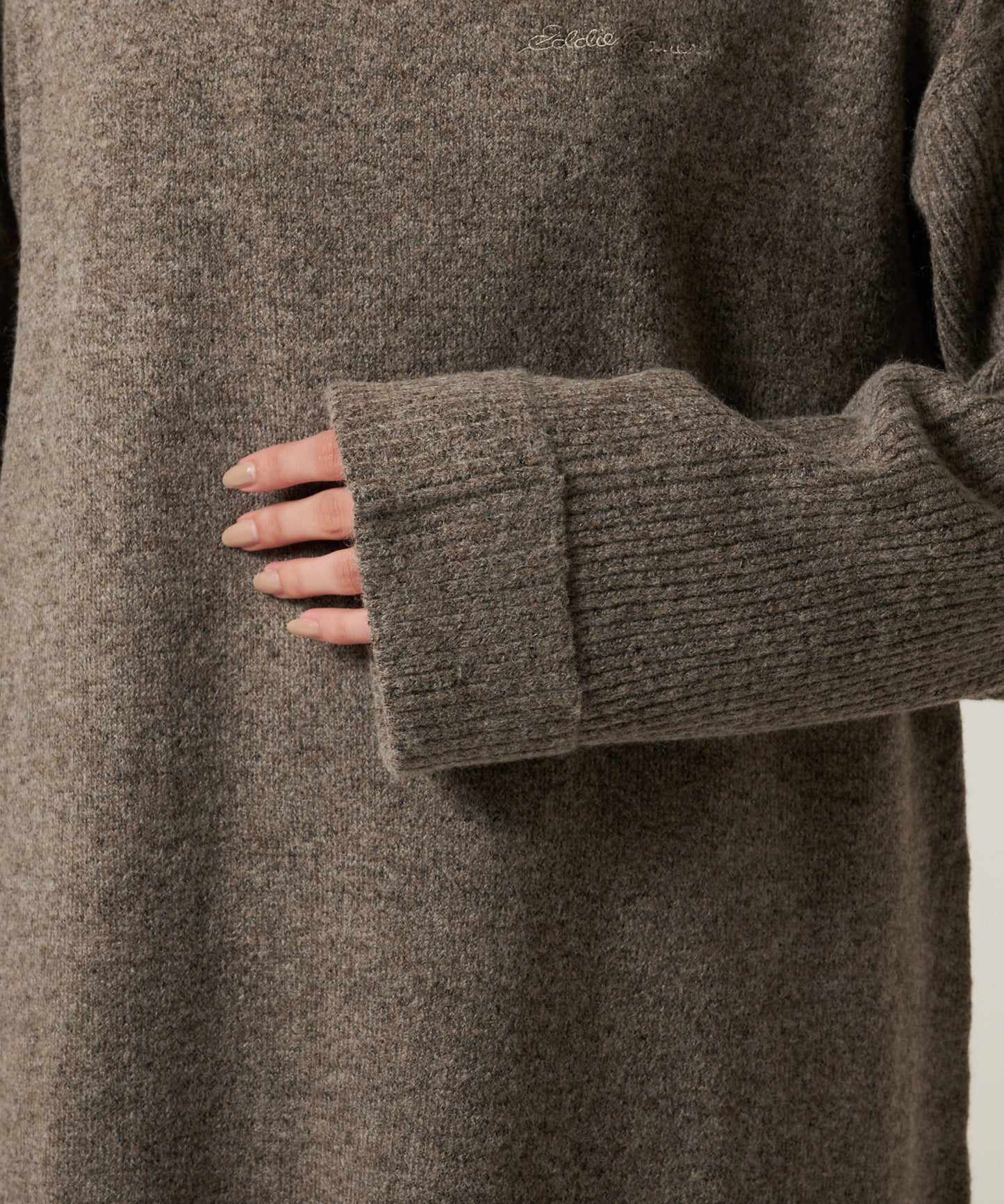 ウォーム リブニットワンピース /WARM RIBBED KNIT DRESS