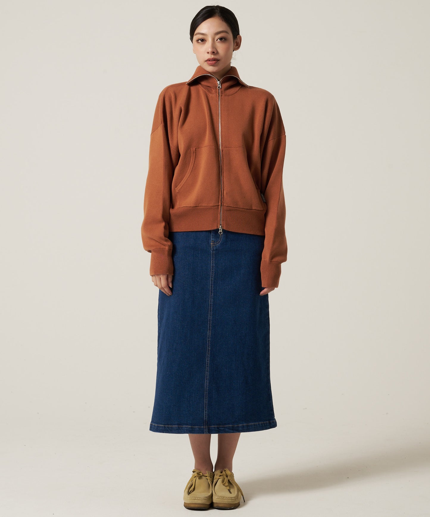 コージー フルジップ セーター/COZY SWEATER FULL ZIP