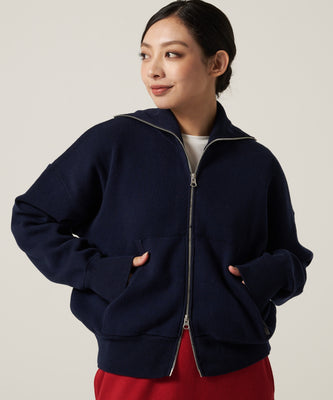 コージー フルジップ セーター/COZY SWEATER FULL ZIP