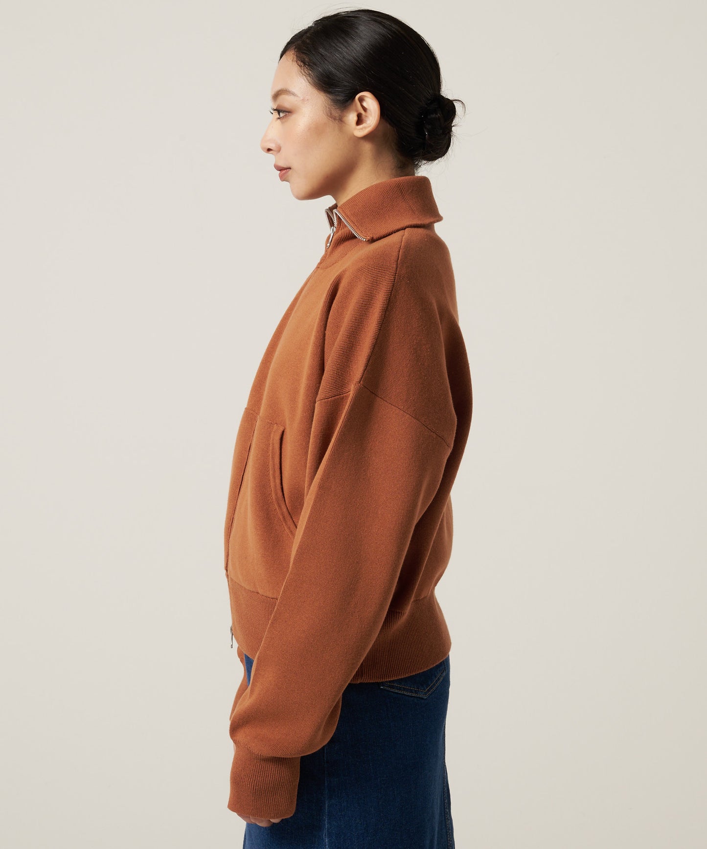 コージー フルジップ セーター/COZY SWEATER FULL ZIP