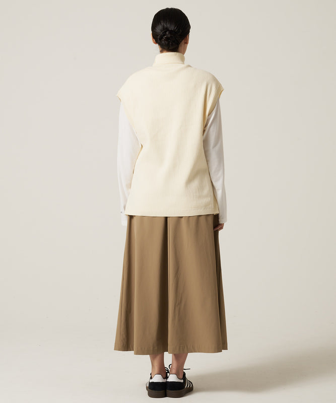 モックネック ニットベスト ＆ インナーTシャツ セット /MOCK NECK KNIT VEST & INNER TEE