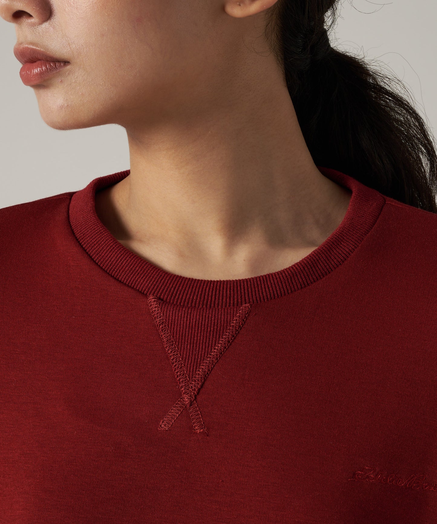 シャギー ライニング 長袖ワンピース /SHAGGY LINING LS DRESS