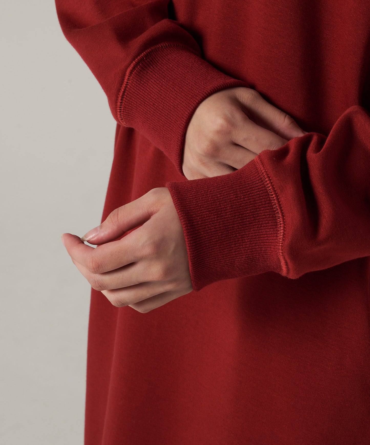 シャギー ライニング 長袖ワンピース /SHAGGY LINING LS DRESS