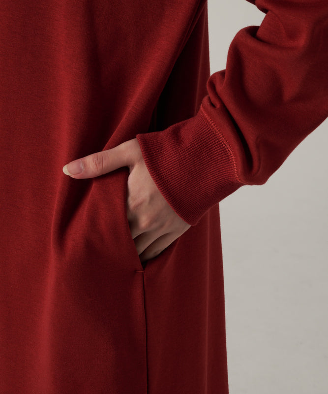 シャギー ライニング 長袖ワンピース /SHAGGY LINING LS DRESS