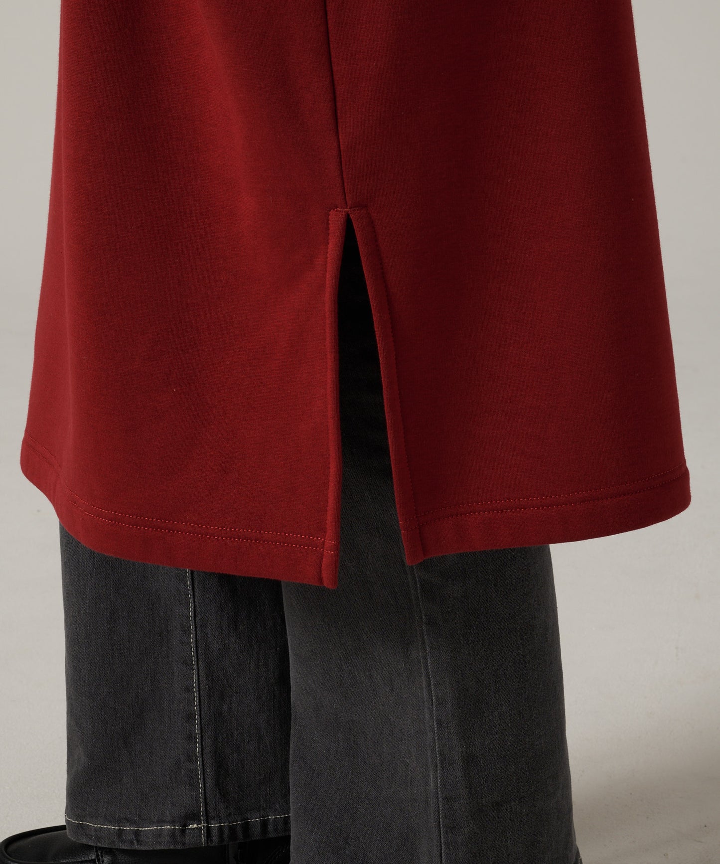 シャギー ライニング 長袖ワンピース /SHAGGY LINING LS DRESS