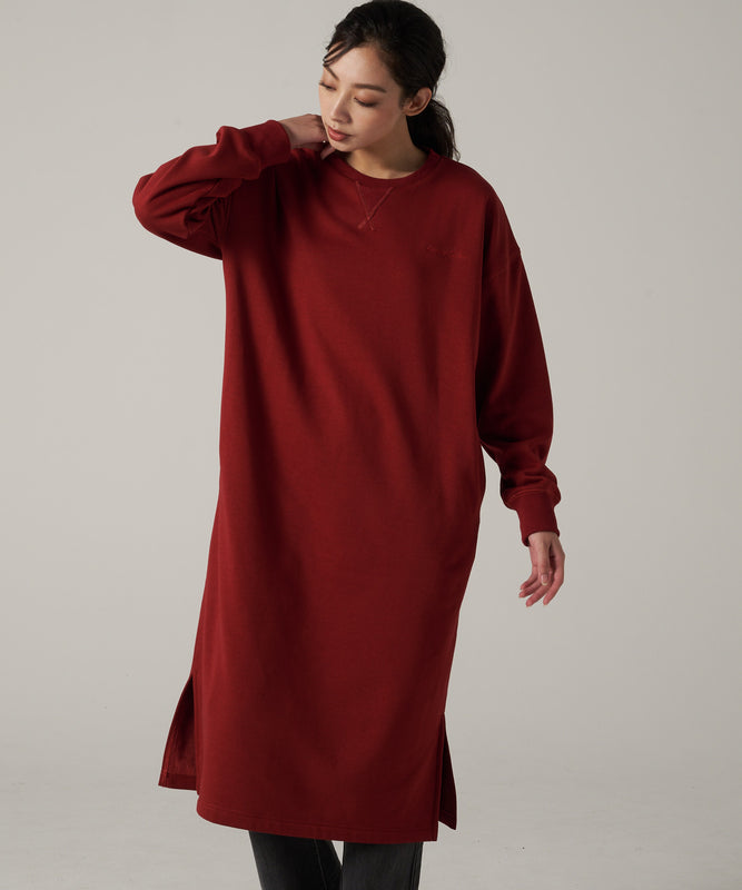 シャギー ライニング 長袖ワンピース /SHAGGY LINING LS DRESS