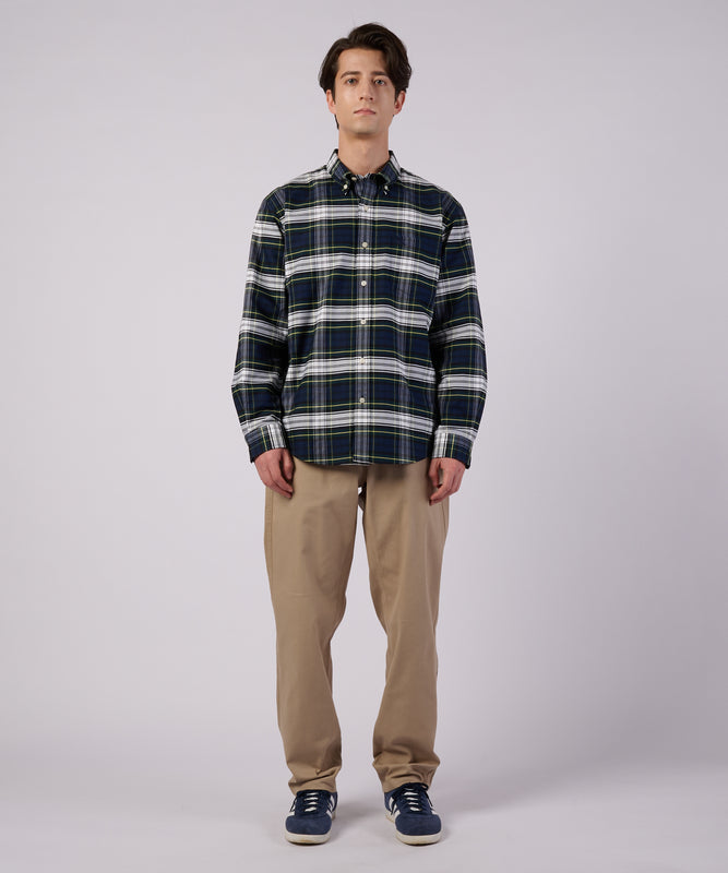 オックス ストライプ/チェック ボタンダウンシャツ/OX STRIPE/CHK BD SHIRT