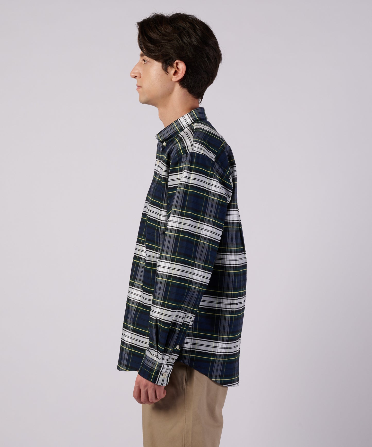 オックス ストライプ/チェック ボタンダウンシャツ/OX STRIPE/CHK BD SHIRT