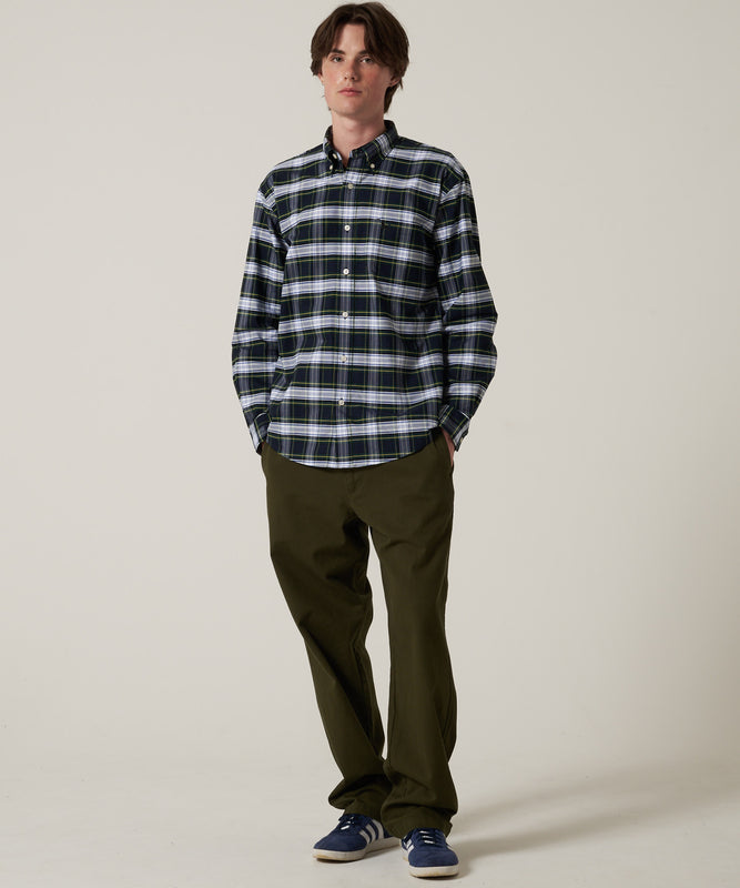 【予約】オックス ストライプ/チェック ボタンダウンシャツ/OX STRIPE/CHK BD SHIRT