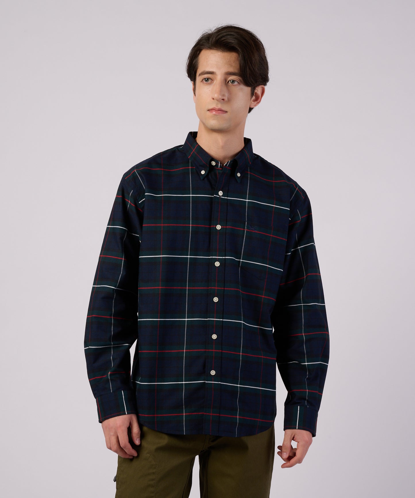 オックス ストライプ/チェック ボタンダウンシャツ/OX STRIPE/CHK BD SHIRT