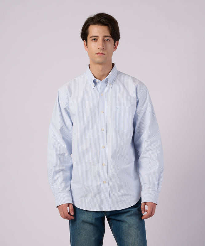 オックス ストライプ/チェック ボタンダウンシャツ/OX STRIPE/CHK BD SHIRT