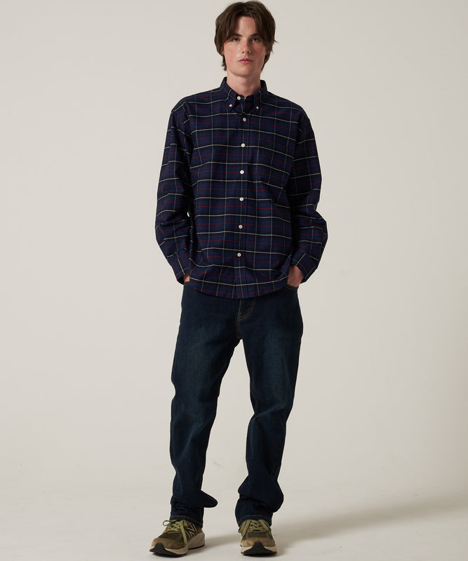 【予約】オックス ストライプ/チェック ボタンダウンシャツ/OX STRIPE/CHK BD SHIRT