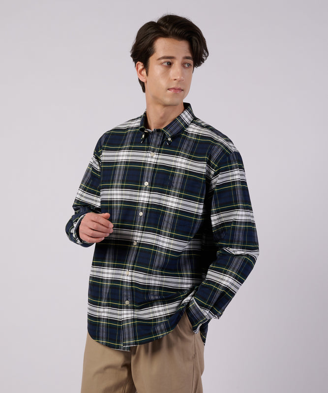 オックス ストライプ/チェック ボタンダウンシャツ/OX STRIPE/CHK BD SHIRT