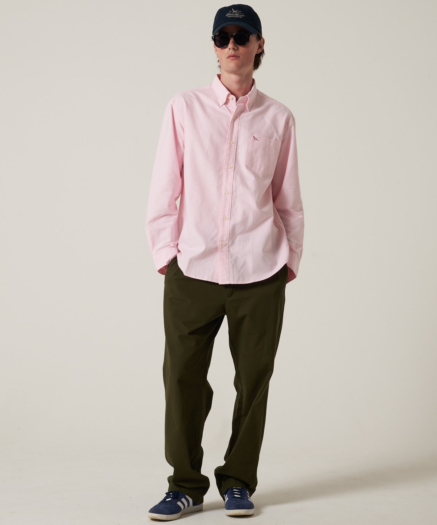 オックスフォード 刺繡 ボタンダウンシャツ/OXFORD EMB BD SHIRTS