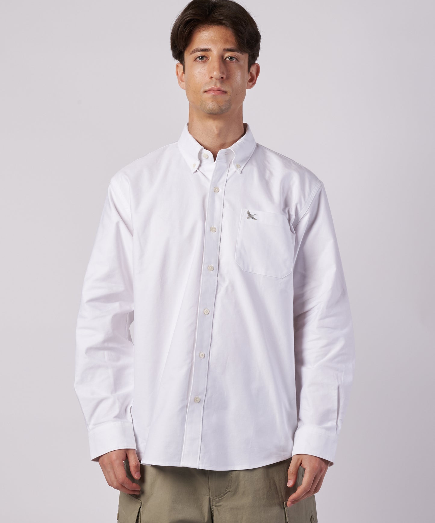 オックスフォード 刺繡 ボタンダウンシャツ/OXFORD EMB BD SHIRTS
