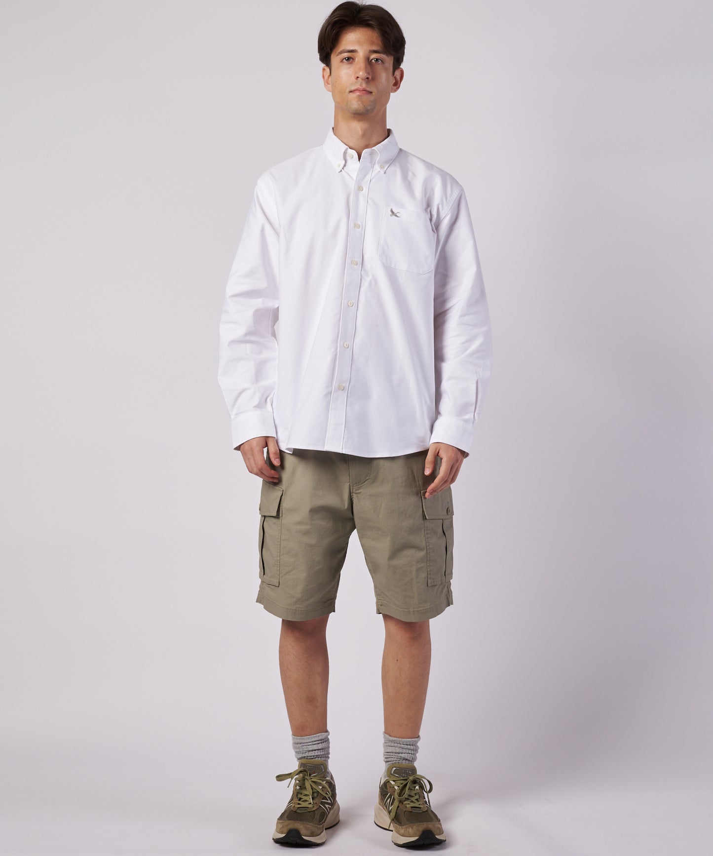 オックスフォード 刺繡 ボタンダウンシャツ/OXFORD EMB BD SHIRTS