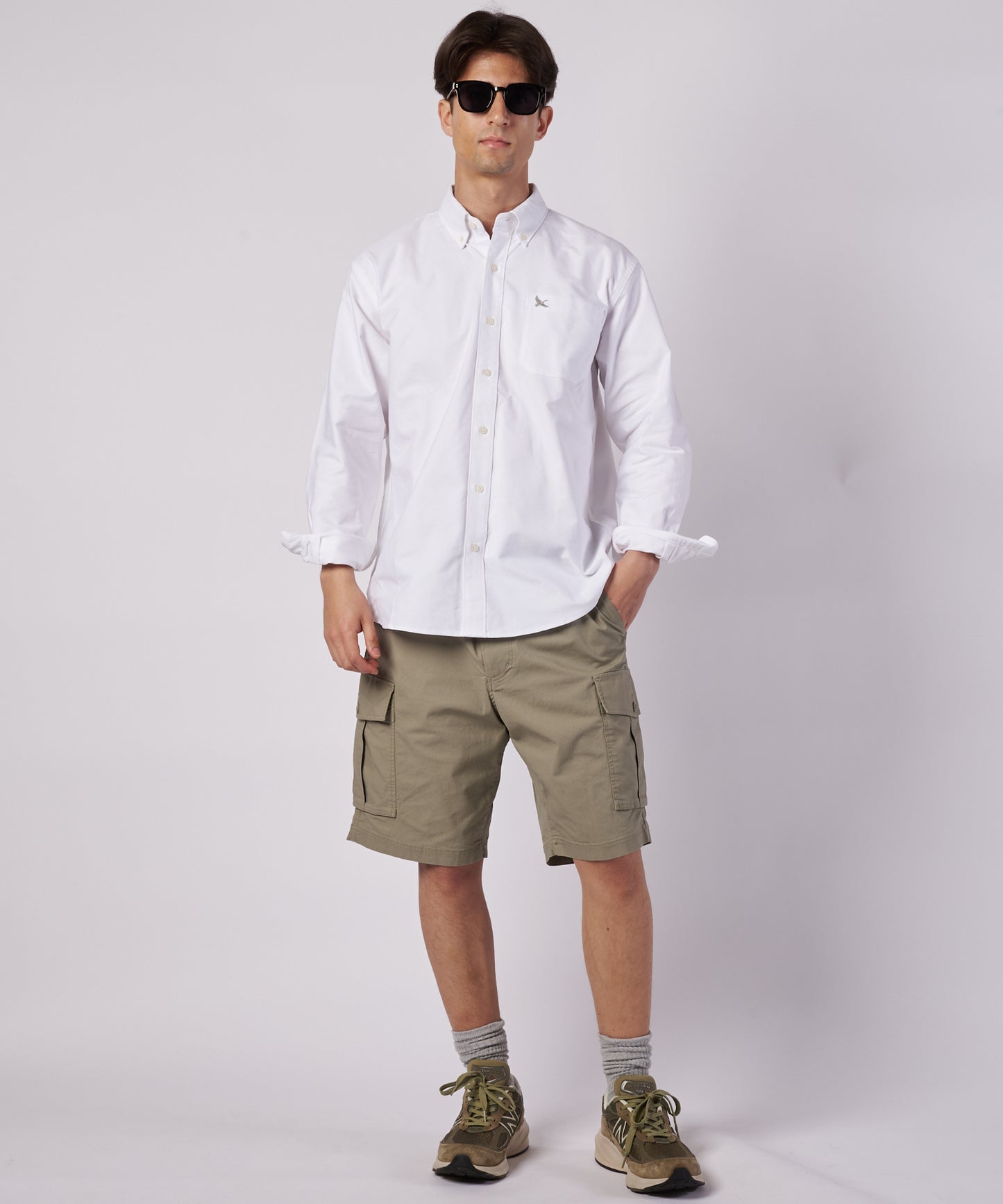 オックスフォード 刺繡 ボタンダウンシャツ/OXFORD EMB BD SHIRTS