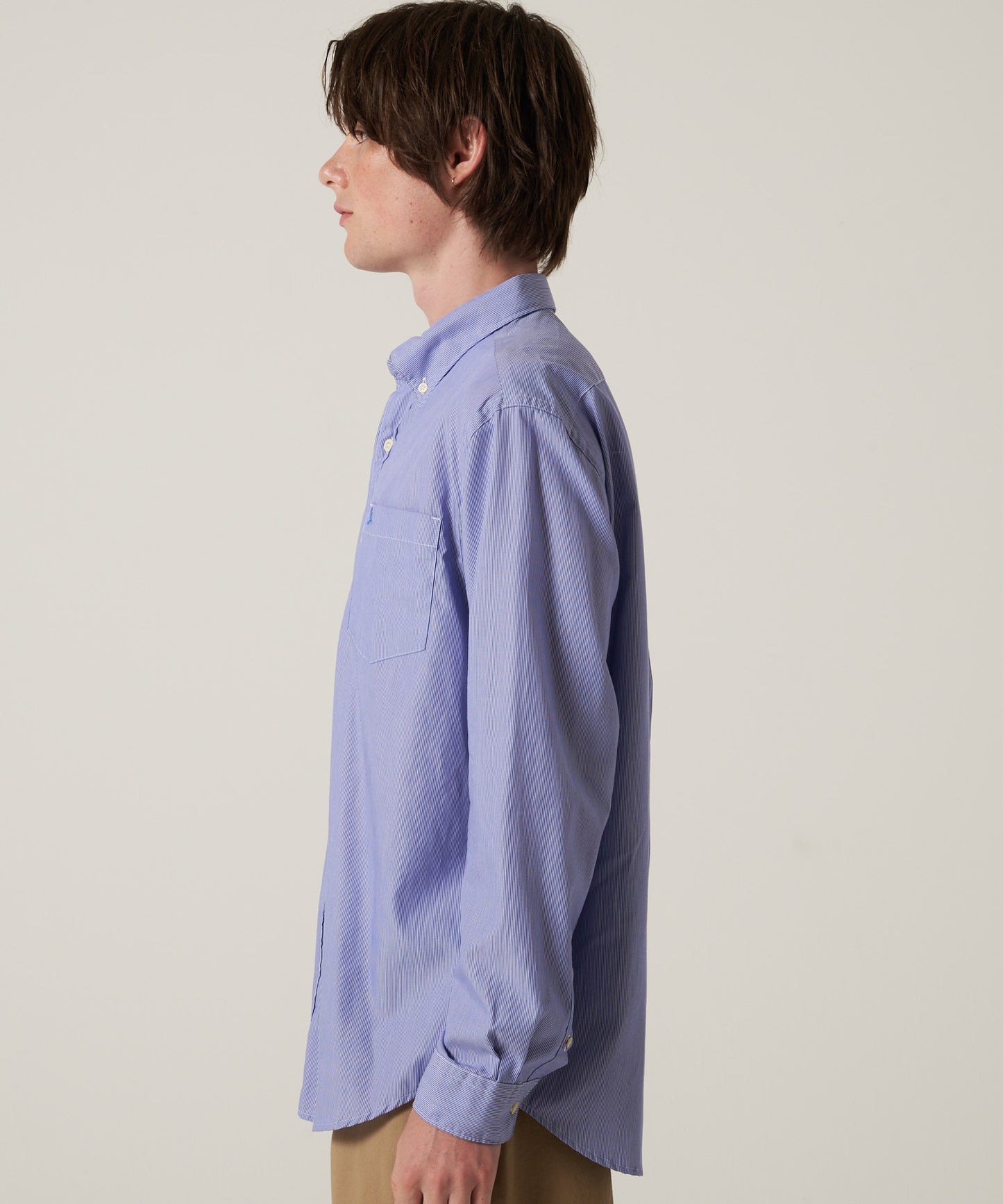ブロード ストライプ 刺繡シャツ/BROAD STRIPE EMB SHIRTS