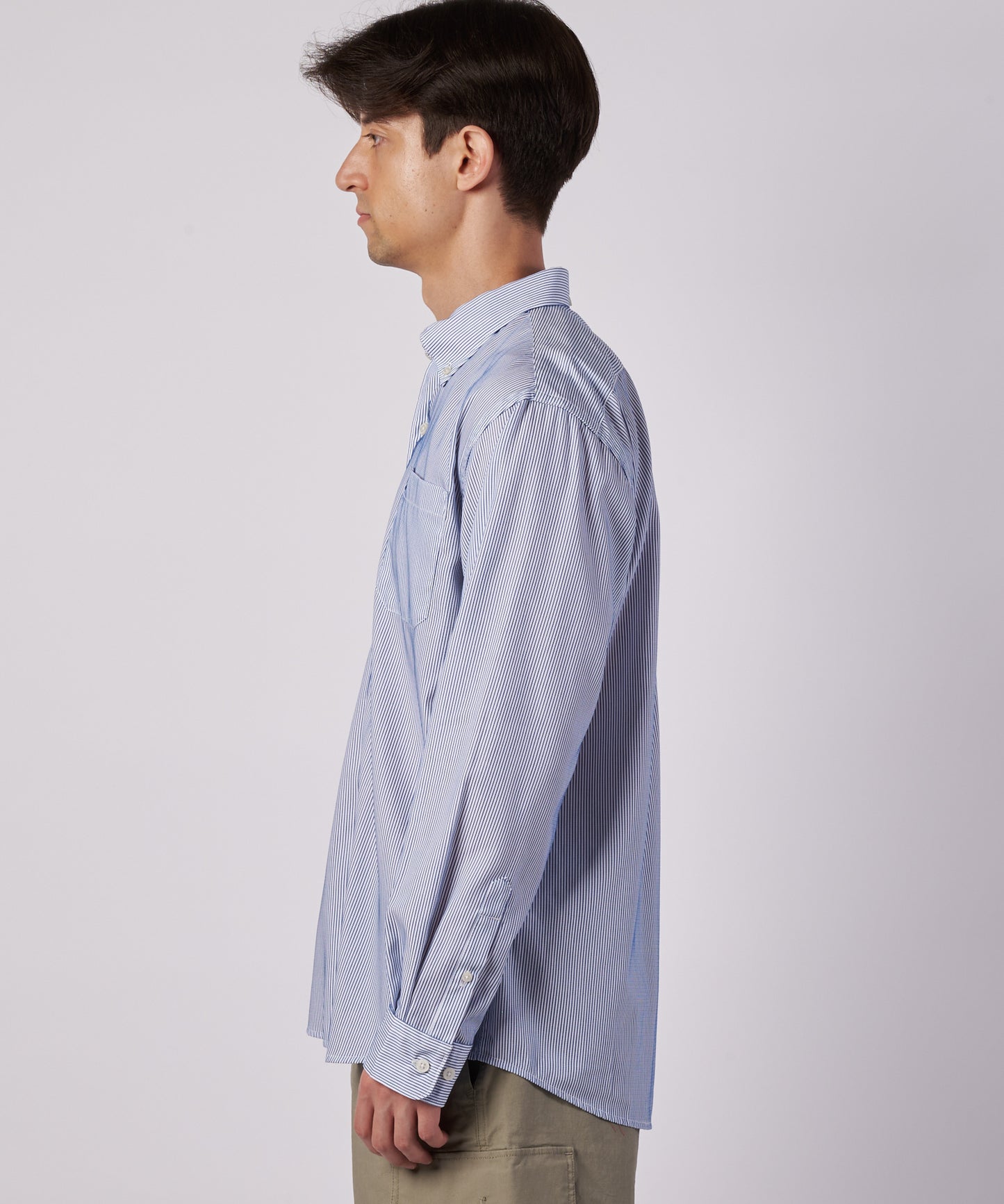 ブロード ストライプ 刺繡シャツ/BROAD STRIPE EMB SHIRTS