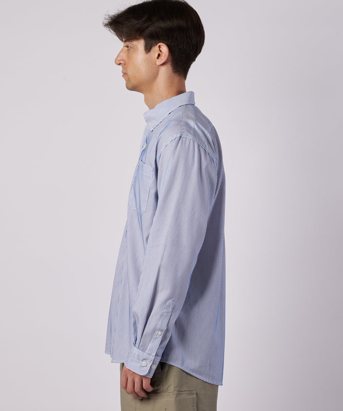 ブロード ストライプ 刺繡シャツ/BROAD STRIPE EMB SHIRTS