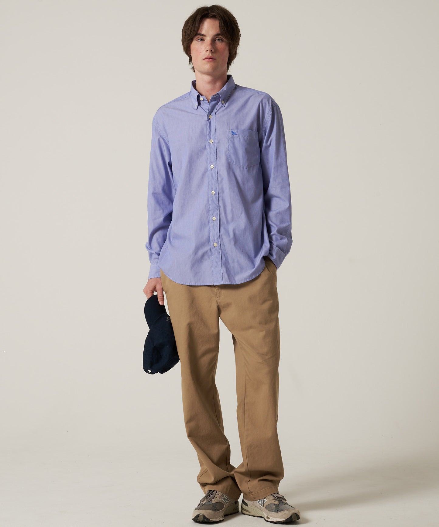 ブロード ストライプ 刺繡シャツ/BROAD STRIPE EMB SHIRTS