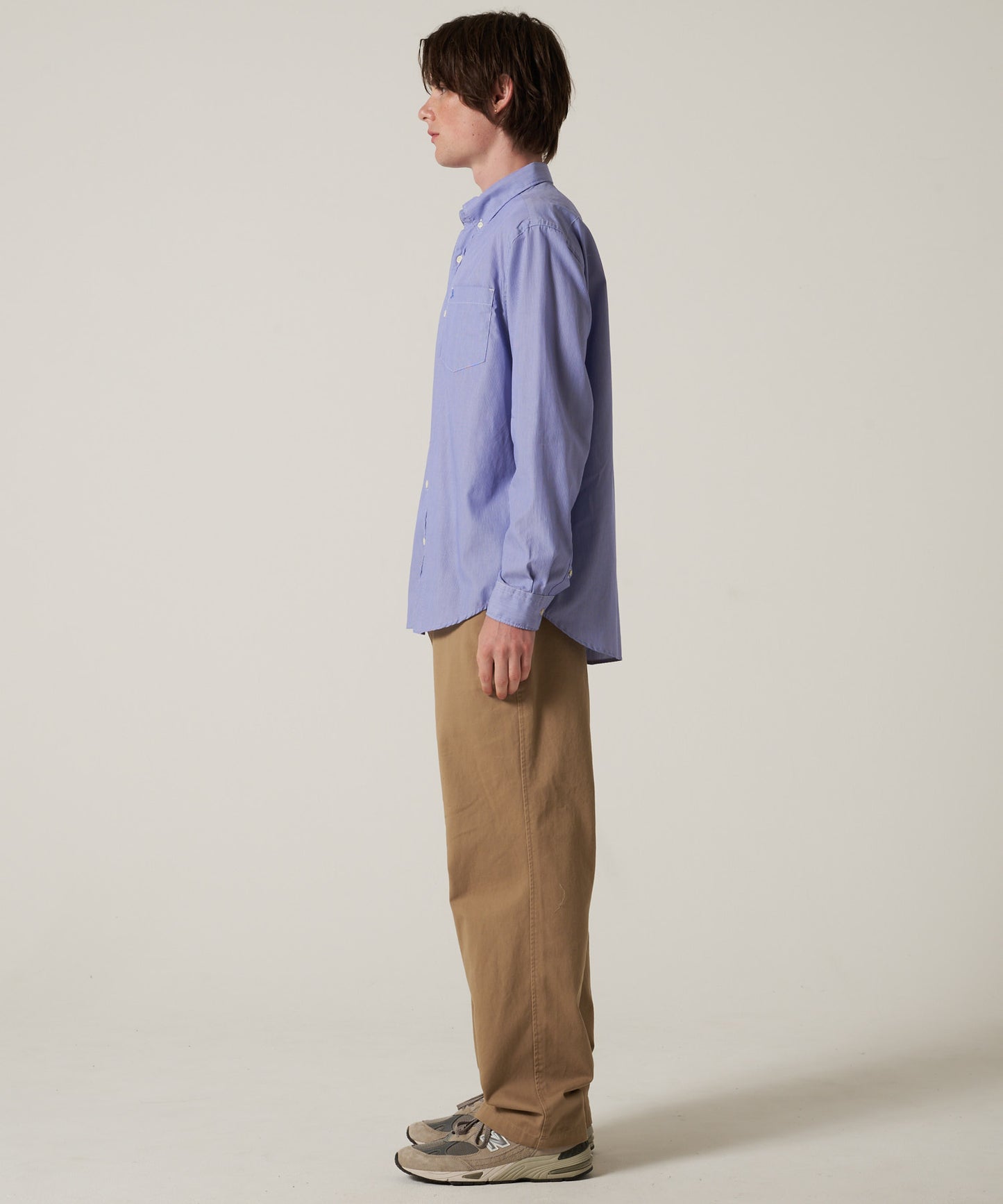 ブロード ストライプ 刺繡シャツ/BROAD STRIPE EMB SHIRTS