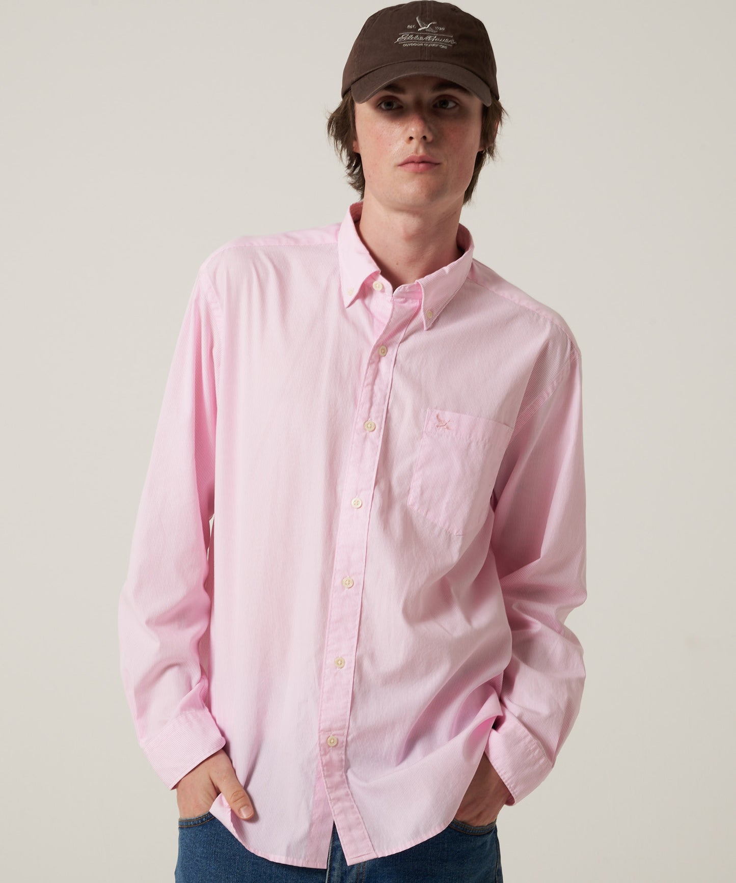 ブロード ストライプ 刺繡シャツ/BROAD STRIPE EMB SHIRTS