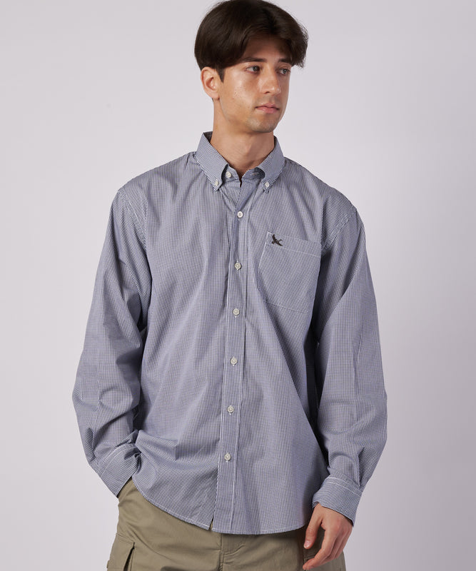 ブロード チェック 刺繡シャツ/BROAD CHECK EMB SHIRT