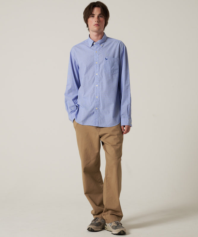 ブロード チェック 刺繡シャツ/BROAD CHECK EMB SHIRT