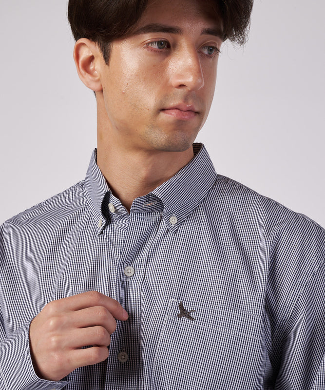 ブロード チェック 刺繡シャツ/BROAD CHECK EMB SHIRT